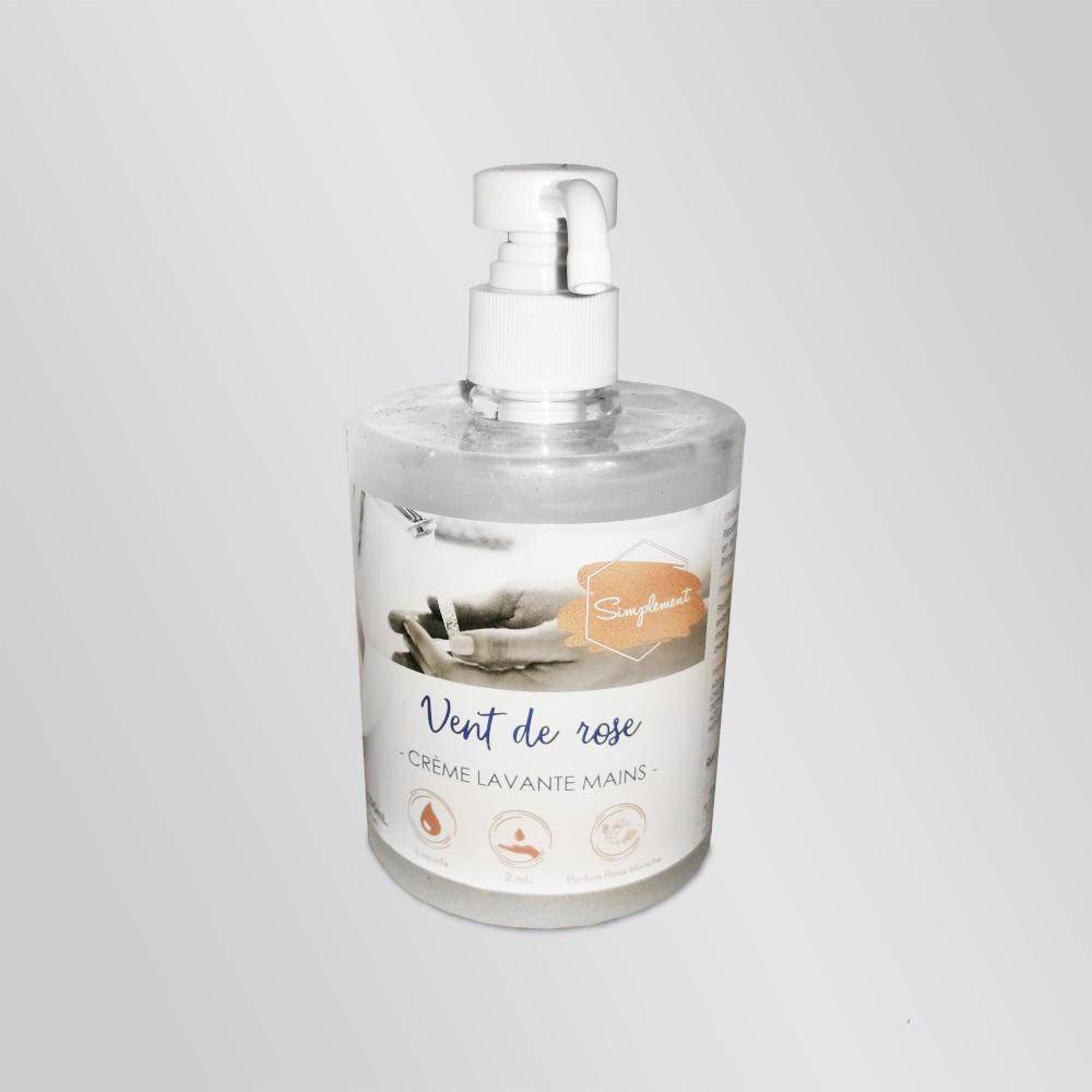 Crème lavante Mains 500ml parfum rose blanche – Image 2