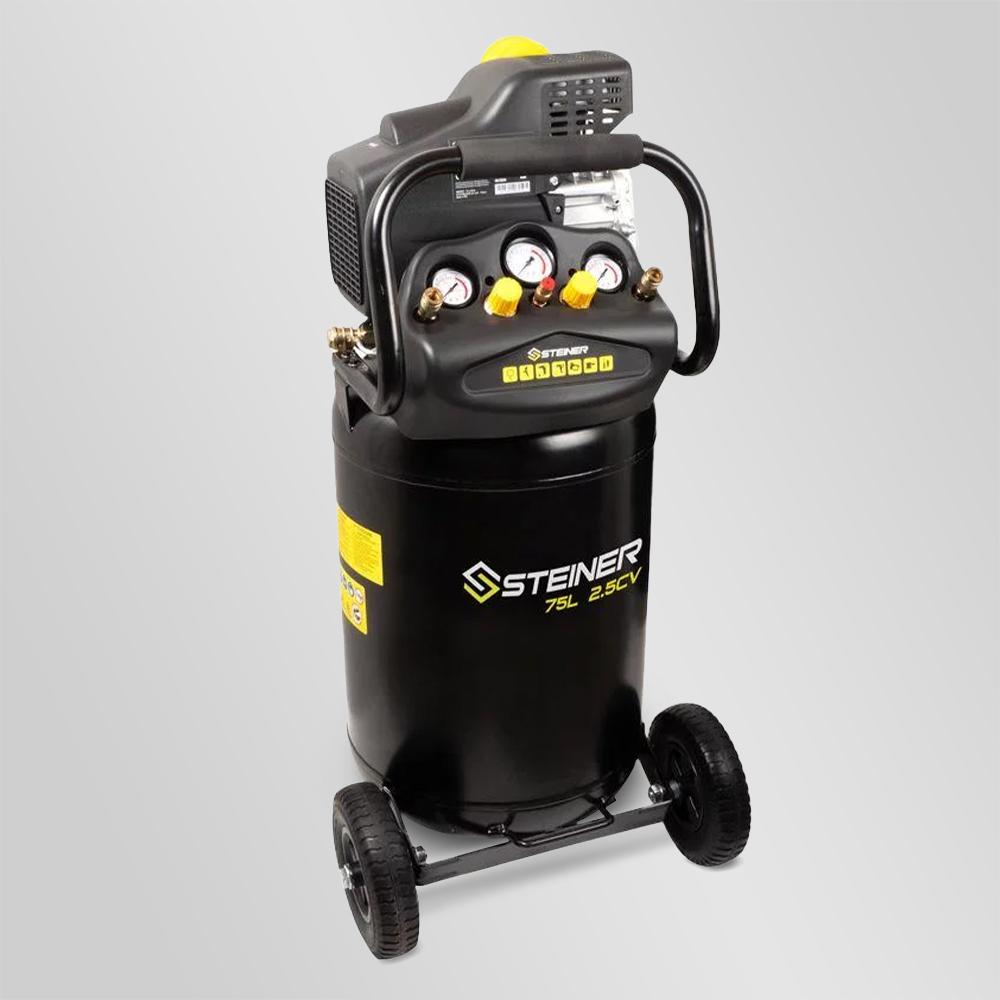 Compresseur vertical 75L 2.5CV STEINER – Image 2
