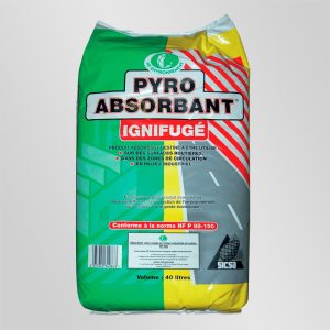 Absorbant Végétal Ignifugé 40L Homologué Voie publique PYRO Absorbant